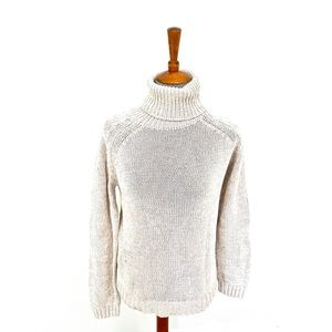 NWOT Calvin Klein Jeans Tan Knit Turtleneck Sweater